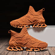 Men'S Blade Type Shoes Breathable Shock Absorption Running Shoes Non-Slip Shoes for Jogging Tennis Gym Casual Walking Sneakers