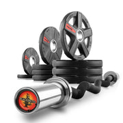 Texas Star Olympic Weight Plates and Curl Barbell Sets