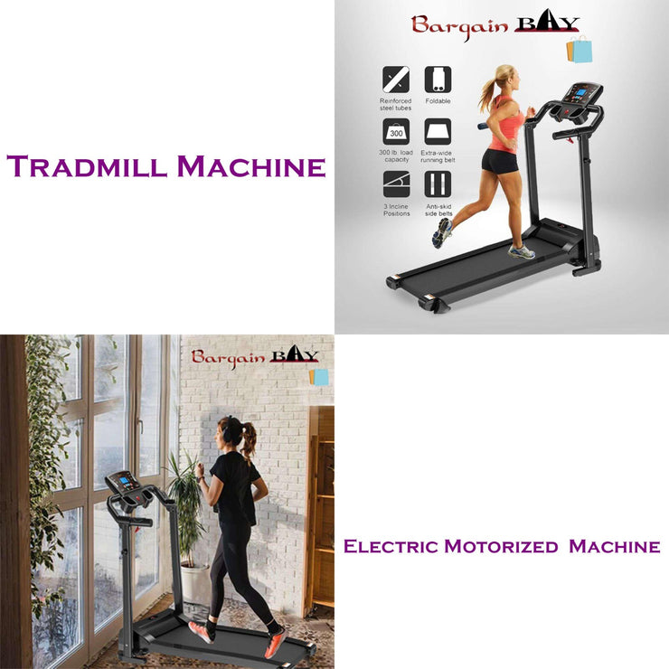 Treadmill Electric Jogging Running Machine Motorised Folding Machine Home Gym UK
