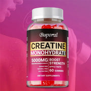 Creatine Monohydrate Gummies - Pre-Workout Creatine to Help Build Muscle, Enhance Energy and Performance