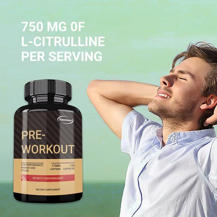 Pre-Workout Supplement - Replenish Energy, to Help Build Muscle, Enhance Energy and Performance