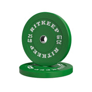 2" Olympic Low Bounce Color Rubber Bumper Weight Plates