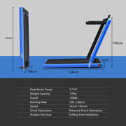Folding Treadmill Electric 1-12KM/H with Bluetooth