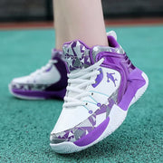 New Thick Sole Soft Boys Basketball Shoes Non-Slip Children Sport Shoes Outdoor Boys Basketball Sneakers Rubber Kids Gym Shoes
