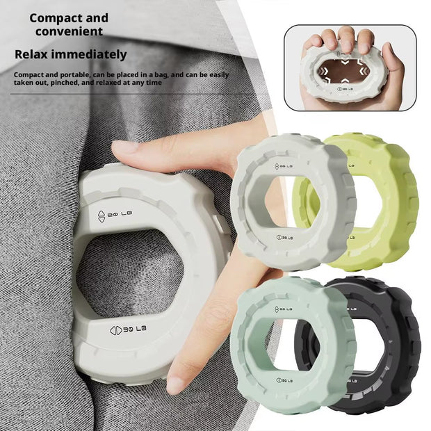 Hand Fitness Finger Grips Intensity Silicone Hand Muscle Strengthener Carpal Expander Exercise Gym Gripper