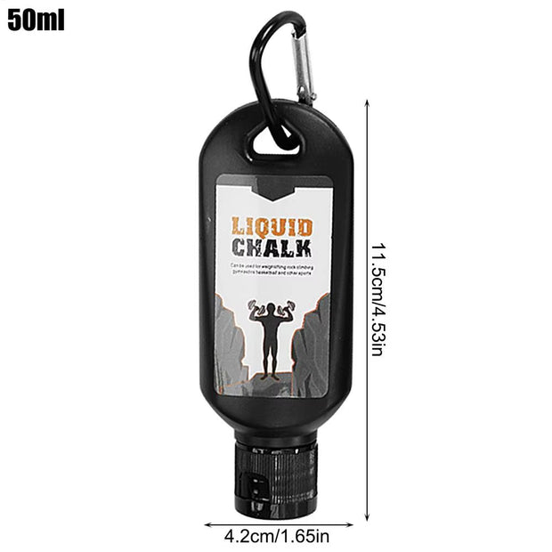 50Ml/100Ml Liquid Chalk Sweat-Resistant Workout Magnesium Powder Anti-Slip Cream Grip Weight Lifting Climbing Gym Sports Chalk