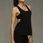 Women'S Workout Vest Sleeveless Quick Dry Fitness Top Gym Running Sports Shirt Athletic Breathable Slim Fit T-Shirt Acti