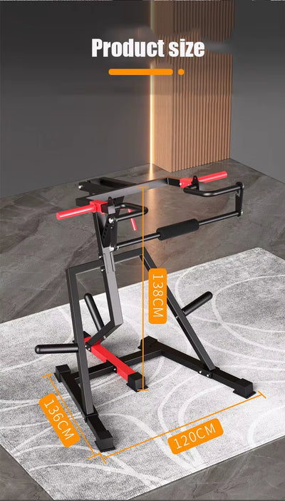Household Commercial Squatting Machine, Load-Bearing Festival, Full-Body Exercise, 12 Gears Can Be Adjusted, 200Kg