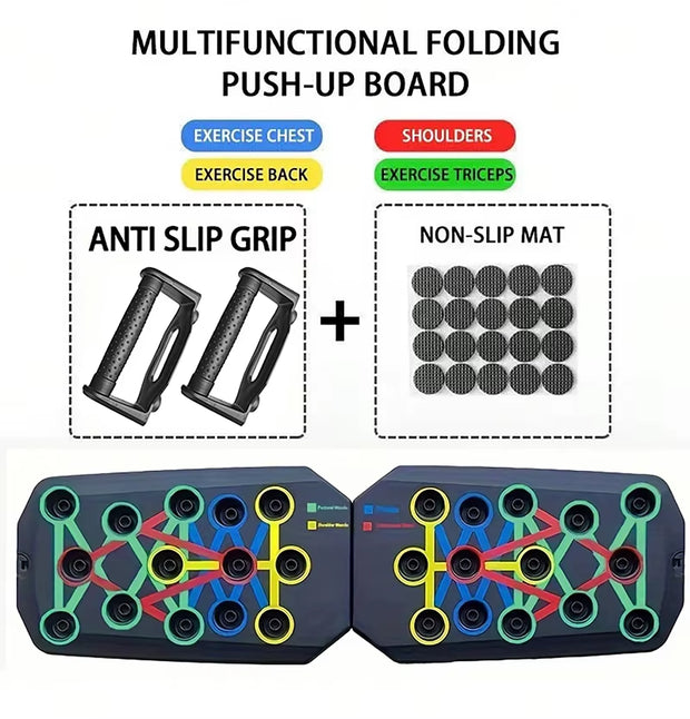 New Arrival Custom Logo Portable Foldable Push up Bar Home Workout Exercise Equipment Push up Board