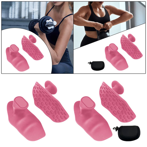 Silicone Hand Gripper Strengthener Forearm Gym Grips Fingerless Hand Grips Protection for Weight Lifting Gym Workout