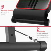 Upgrade Sit-Ups Dumbbell Bench Adjustable Weight Bench for Full Body Workout Multi-Purpose Utility Weight Bench for Home Gym