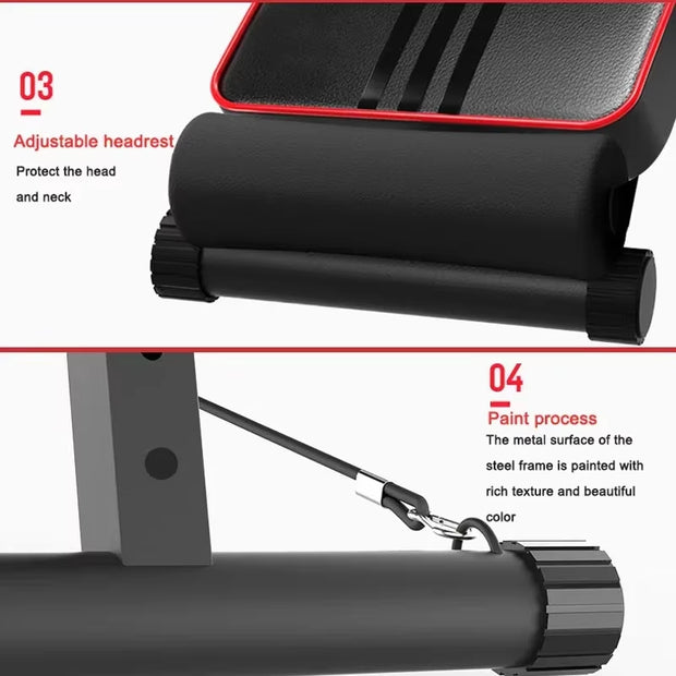 Upgrade Sit-Ups Dumbbell Bench Adjustable Weight Bench for Full Body Workout Multi-Purpose Utility Weight Bench for Home Gym