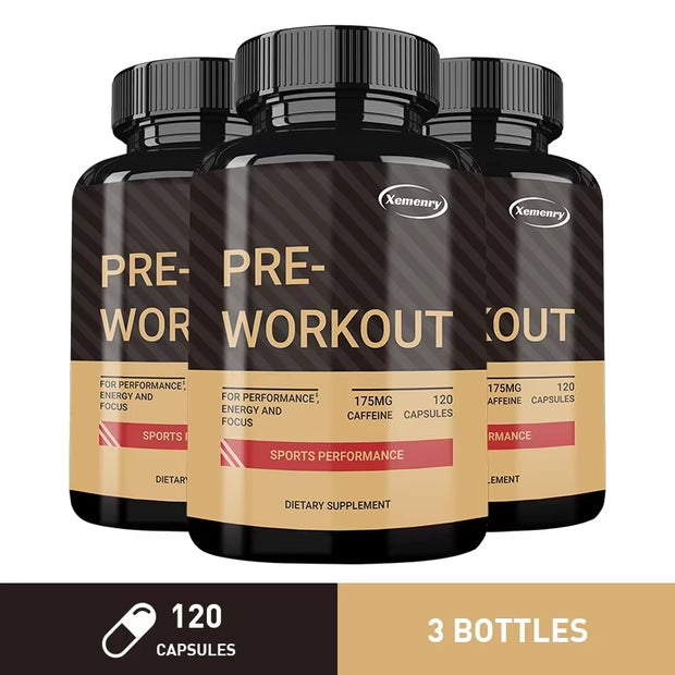 Pre-Workout Supplement - Replenish Energy, to Help Build Muscle, Enhance Energy and Performance