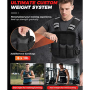 Adjustable Weighted Vest 4-10Lb Cradle Vest with 6 Weights & Large Pocket for Home Workouts, Running, Walking Strength Training