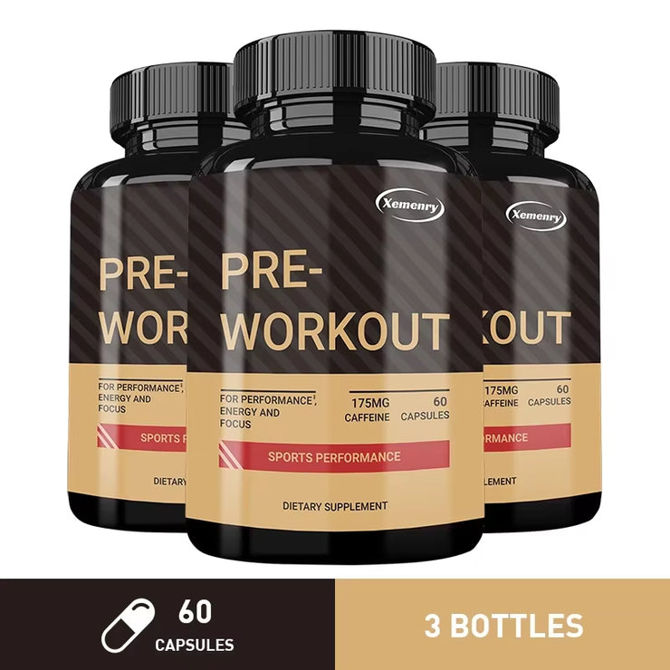 Pre-Workout Supplement - Replenish Energy, to Help Build Muscle, Enhance Energy and Performance