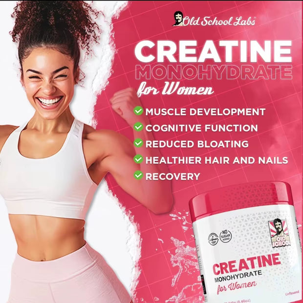 Creatine Monohydrate for Women - Supports Lean Muscle and Recovery, Energy and Endurance, and Balances Hormones