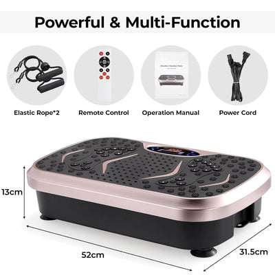 Vibration Plate,Fitness Vibration Board for Home,Full Body Exercise Machine,Fat Burning & Muscle Building,Body Shaper Trainer