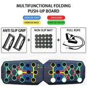 New Arrival Custom Logo Portable Foldable Push up Bar Home Workout Exercise Equipment Push up Board