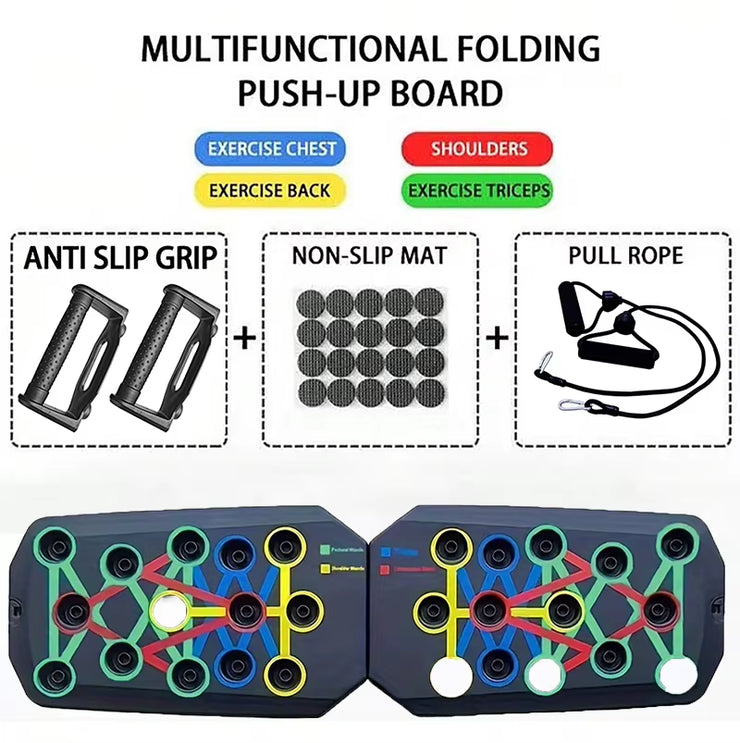 New Arrival Custom Logo Portable Foldable Push up Bar Home Workout Exercise Equipment Push up Board