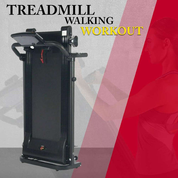 Electric Motorised Treadmill Folding Running Walking Machine Home Gym 9% Incline
