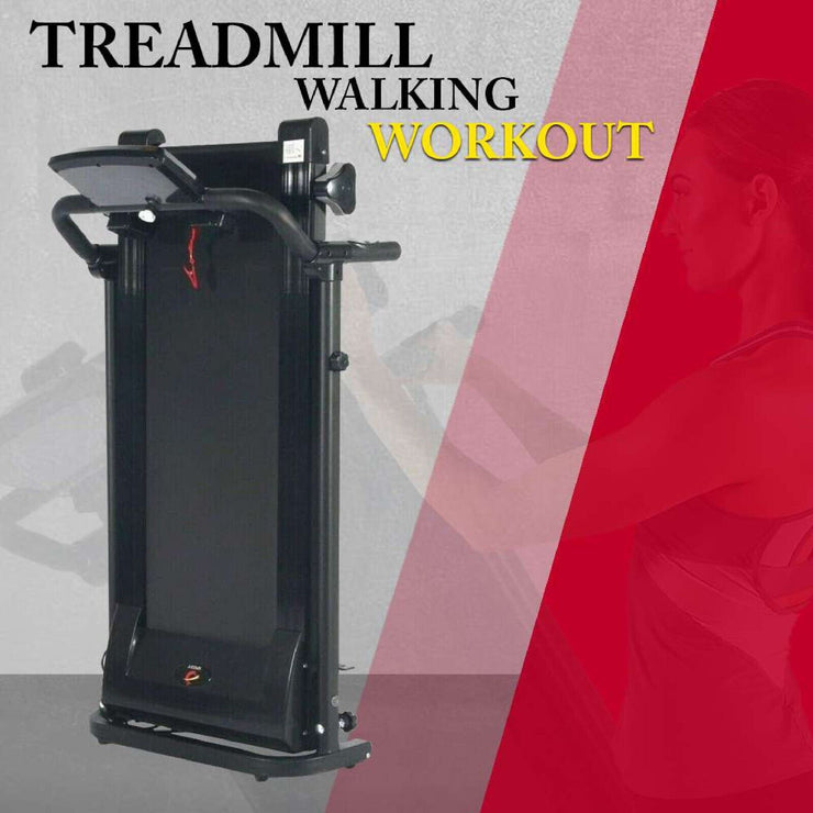 Electric Motorised Treadmill Folding Running Walking Machine Home Gym 9% Incline