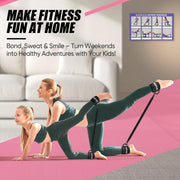 KUZARO Resistance Bands Set with Ankle Straps, Legs and Glutes Workout Equipment