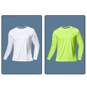 Men Long Sleeve Sport T-Shirt Quick Dry Running Shirt Breathable Anti-Sweat Top Gym T Shirt Men Fitness Gym Clothing Men 2023