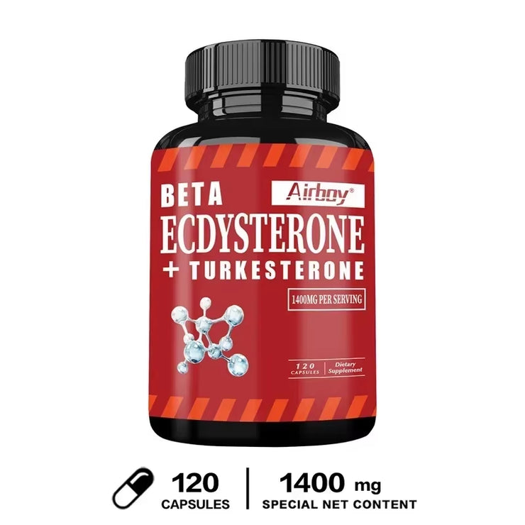 Beta Ecdysterone and Turkesterone Supplements - Muscle Mass Increase, Anabolic Activity Support, Muscle Developmentsupplements