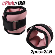 1Pair Adjustable Ankle&Wrist Weights (0.5Kg/1Kg Each)- Neoprene Leg Arm Weights for Women,Men,Strength Training for Running,Yoga