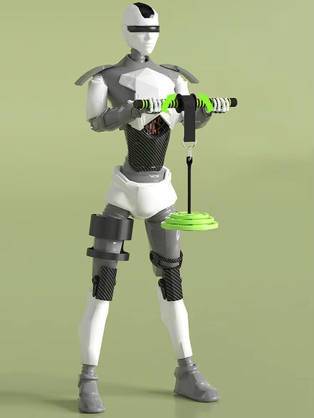 Wrist Forearm Blaster Arm Muscle Strength Trainer Exerciser Forearm Roller with Hand Grip Fitness Equipment Home Gym Workout