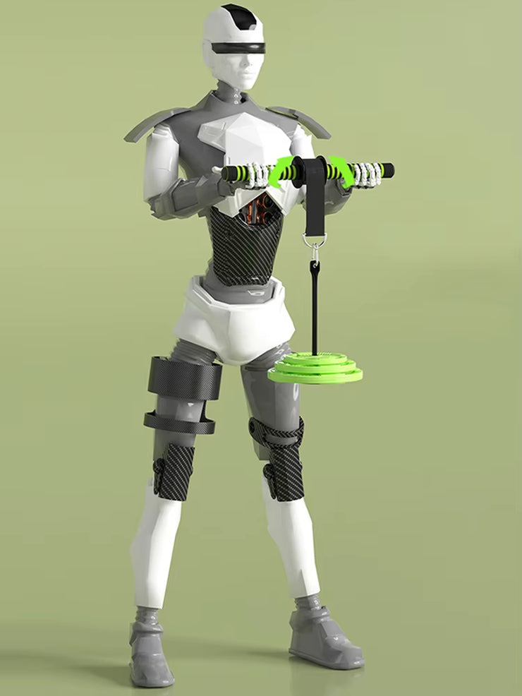 Wrist Forearm Blaster Arm Muscle Strength Trainer Exerciser Forearm Roller with Hand Grip Fitness Equipment Home Gym Workout