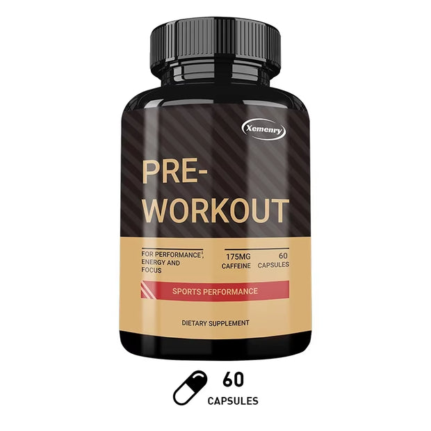 Pre-Workout Supplement - Replenish Energy, to Help Build Muscle, Enhance Energy and Performance