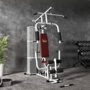 Multifunction Home Gym Weight Training Workout Station White