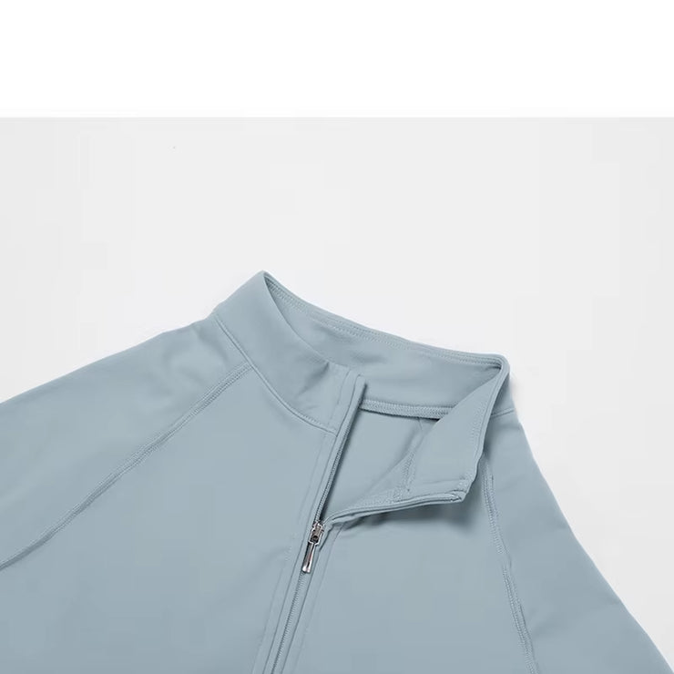 Yoga Suit Seamless Jumpsuit Summer Long Sleeve Zipper Sports Wear Gym Fitness Bodysuits Women Running Workout Clothes