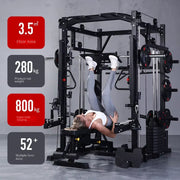 Commercial Squat Bench Press Integrated Gantry Smith Machine Comprehensive Training Fitness Equipment