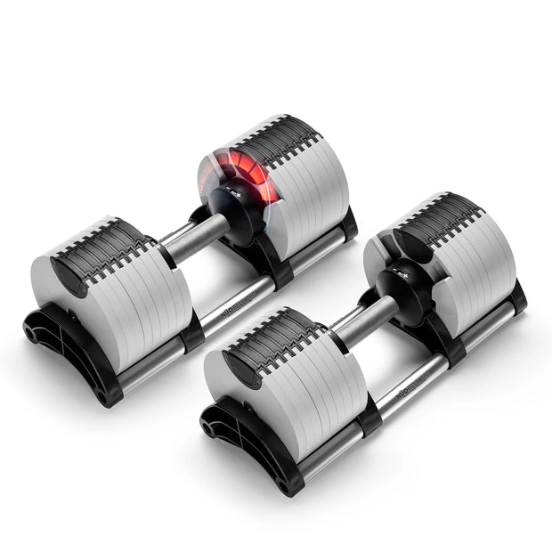NUOBELL Adjustable Dumbbell Set 5-80 Lbs