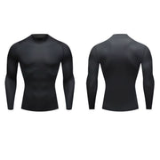 Men Compression Running T-Shirt Fitness Tight Long Sleeve Sport Shirts Training Jogging Tops Gym Sportswear Quick Dryer T-Shirt