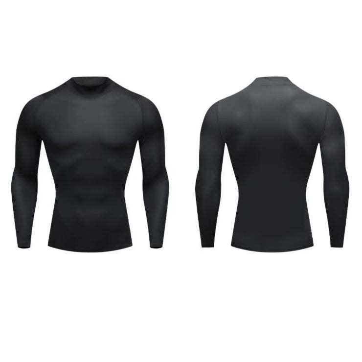 Men Compression Running T-Shirt Fitness Tight Long Sleeve Sport Shirts Training Jogging Tops Gym Sportswear Quick Dryer T-Shirt