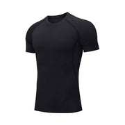Men Short Sleeve T-Shirt Quick Dry Compression Shirts Fitness Gym T-Shirts Sport Bodybuilding Shirt Running Football Tee Shirts