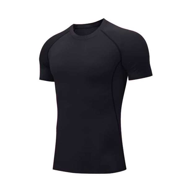 Men Compression Shirts Quick Dry Fitness Gym T-Shirt Sport Bodybuilding Shirt Running Football Tee Shirts Short Sleeve T-Shirts