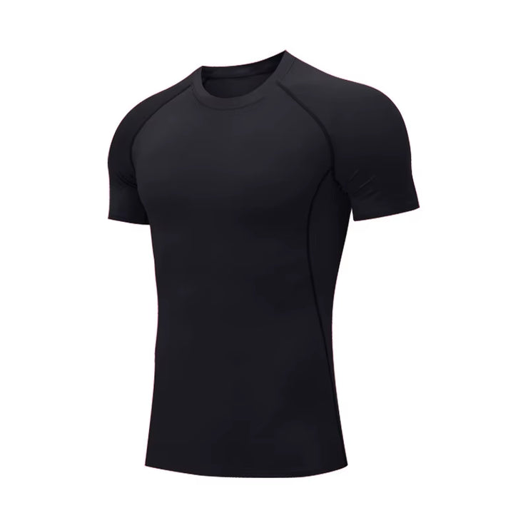 Men Compression Shirts Quick Dry Fitness Gym T-Shirt Sport Bodybuilding Shirt Running Football Tee Shirts Short Sleeve T-Shirts