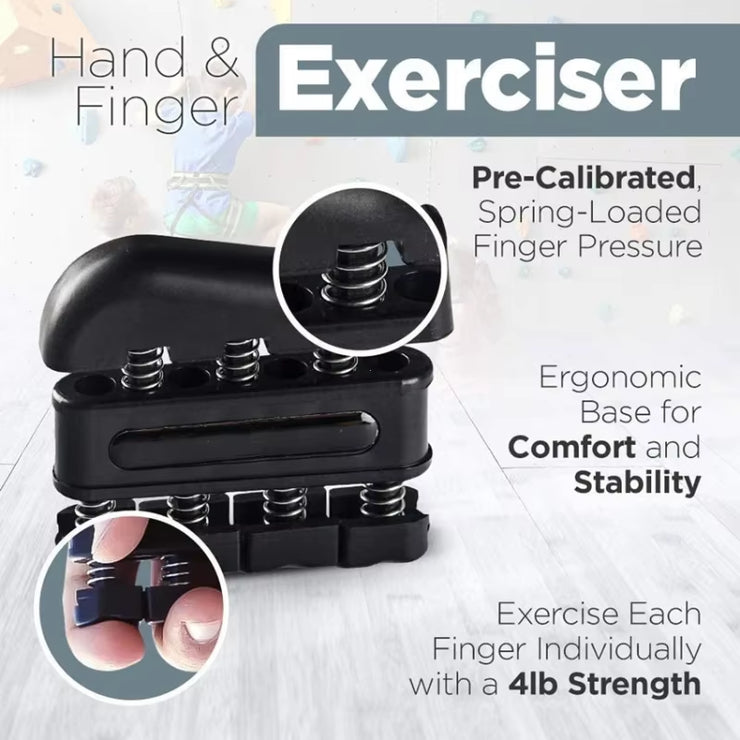 Finger Strengthener Finger Exerciser for Forearm and Hand Strengthener Hand Grip Workout Equipment for Musician Rock Climbing