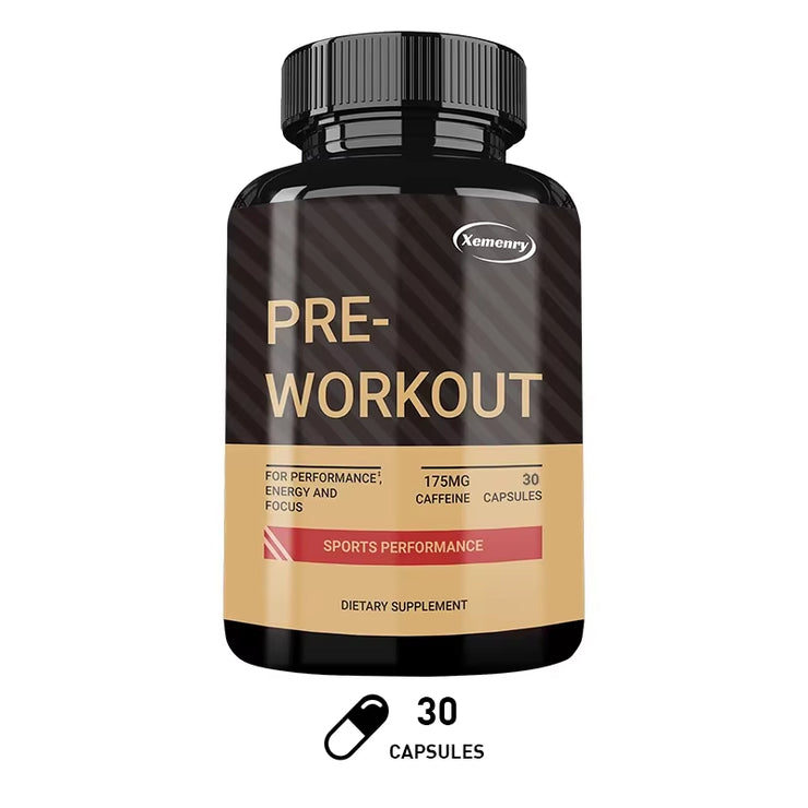 Pre-Workout Supplement - Replenish Energy, to Help Build Muscle, Enhance Energy and Performance