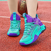 New Thick Sole Soft Boys Basketball Shoes Non-Slip Children Sport Shoes Outdoor Boys Basketball Sneakers Rubber Kids Gym Shoes