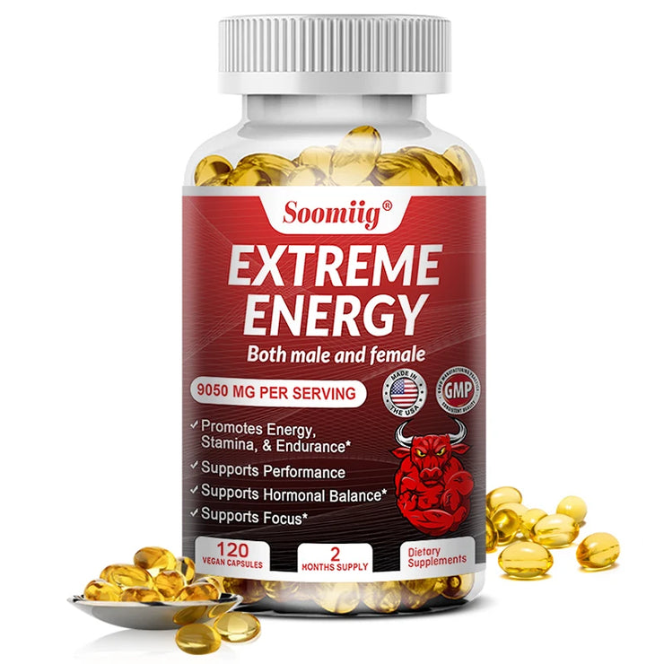 Ginseng Energy Booster - Increases Focus, Endurance and Performance, Reduces Fatigue, Motivation, Natural Energy Boost