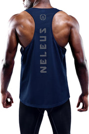 Men'S Workout Running Tank Top Sleeveless Gym Athletic Shirts