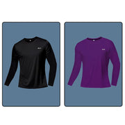 Men Long Sleeve Sport T-Shirt Quick Dry Running Shirt Breathable Anti-Sweat Top Gym T Shirt Men Fitness Gym Clothing Men 2023