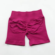 Impact Shorts Women Seamless Roll-Up Sports Shorts Hip Stretch Fitness Clothes Running Shorts Women'S Gym Impact Leggings