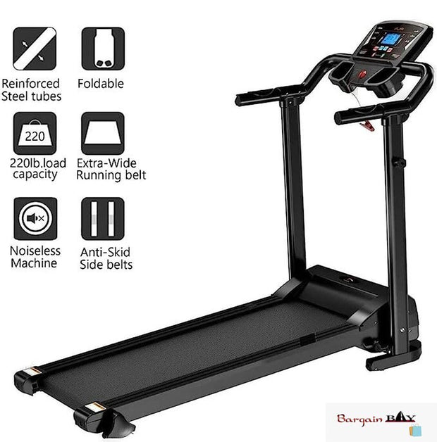 Treadmill Electric Jogging Running Machine Motorised Folding Machine Home Gym UK