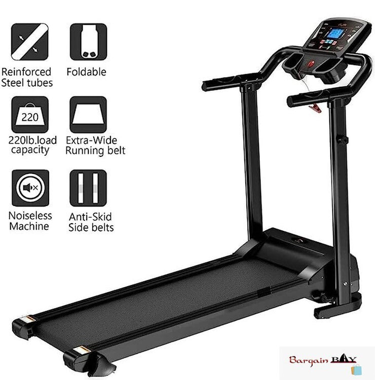 Treadmill Electric Jogging Running Machine Motorised Folding Machine Home Gym UK